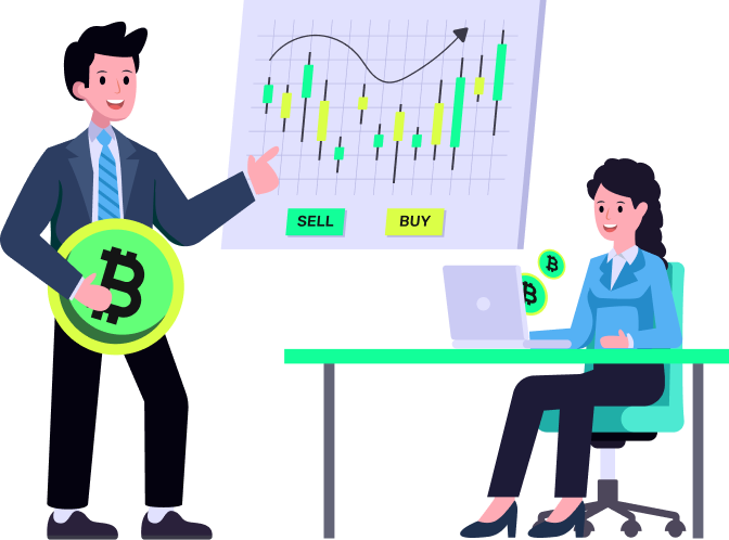 Trading dashboard illustration